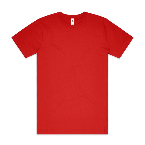 RED block-tubular-tee-red